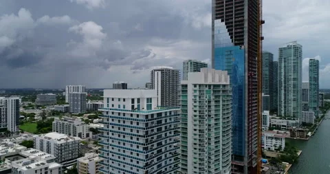 Storms coming towards Edgewater Video stock 156977995