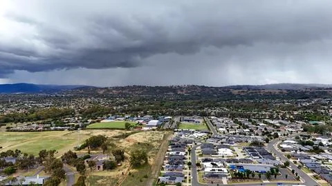 Storms over Wodonga Stock Photos