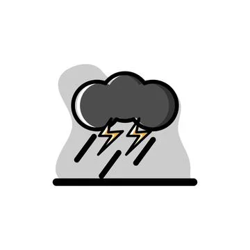 Storms Vector Conceptual Icon Illustration Design Stock Illustration
