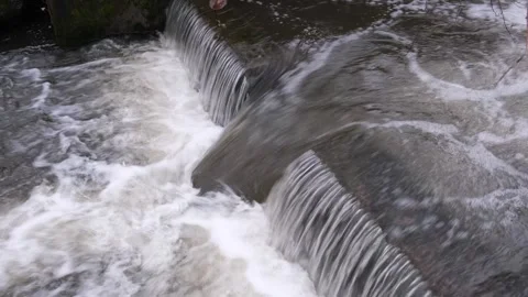 Stormwater Drain Rainwater Overflow Stock Footage 250355892