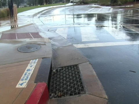 Stormwater run off Stock-Footage 610050