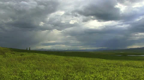 Stormy Alaska Interior Landscape Stock Footage 23908460