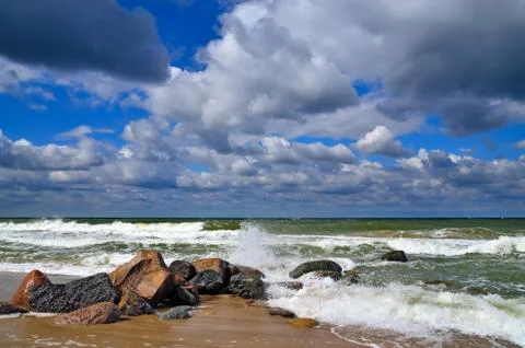 Stormy Baltic Stock Photos