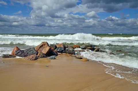 Stormy baltic Stock Photos