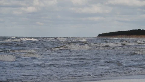 Stormy Baltic sea in winter. Stock Footage 101460071