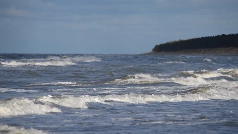 Stormy Baltic sea in winter. Stock Footage 101460182
