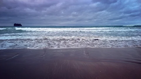 A stormy beach Stock-Footage 127679551