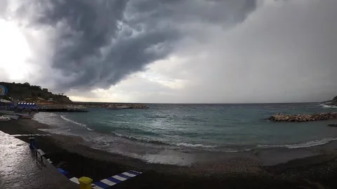Stormy Beach Stock Footage 231521902