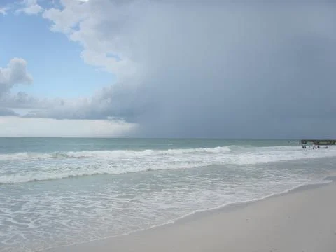 Stormy beach Stock Photos