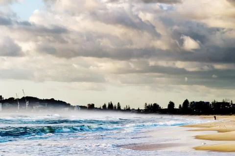 Stormy beach Foto stock