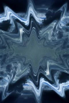 Stormy blue cloud explosion Stock Illustration