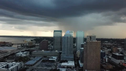 Stormy City Day Video stock 94399731