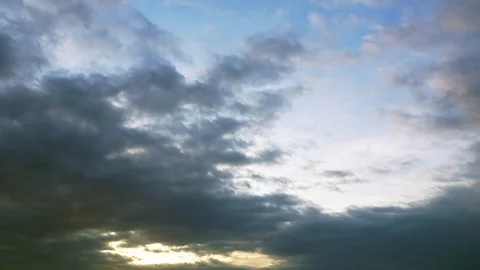 Stormy cloud sky timelapse Stock Footage 85442913