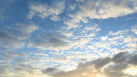Stormy Cloud Time-lapse during Sunset Stock Footage