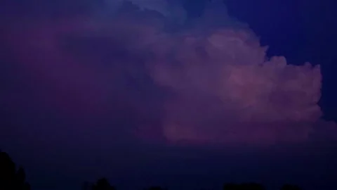 Stormy clouds and lightning Stock Footage 154728407