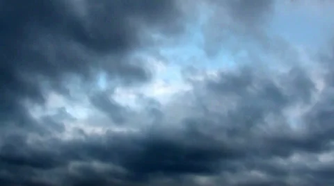 Stormy clouds announce storm approaches Stock Footage 37114447