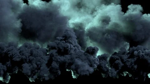 Stormy clouds building at sunset, alpha matted. Stock Footage 87902991