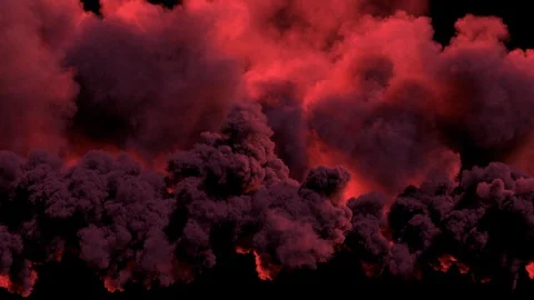 Stormy clouds building at sunset, alpha matted. Stock Footage 88083334