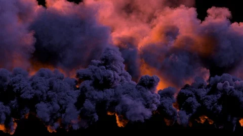 Stormy clouds building at sunset, alpha matted. Stock Footage 89220798