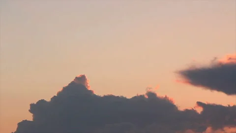 Stormy clouds dissipate at evening Video stock 155332841