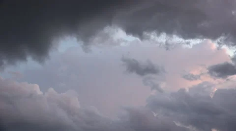 Stormy Clouds in the Evening 스톡 동영상 58411950