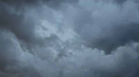 Stormy Clouds Gather to Start the Rain Stock Footage