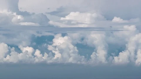 Stormy clouds moving fast over blue sky before storm Time lapse Stock Footage 122007859