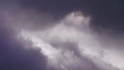 Stormy Clouds over North Caucasus Mountains, Russia Video stock 320852699