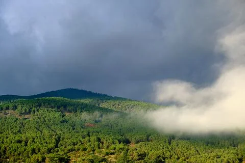 Stormy clouds over the Valley. Foto stock