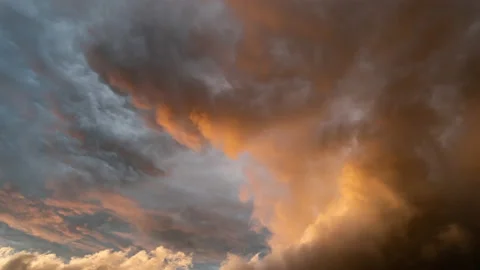 Stormy clouds, timelapse Video stock 178609900
