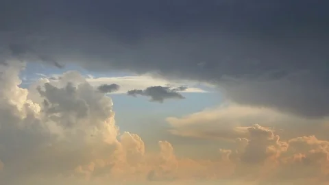 Stormy clouds transformation Stock Footage 81450994