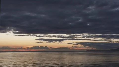 Stormy cloudy sky as night falls Stock Footage 104685466