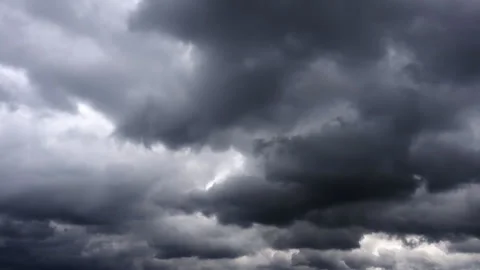 Stormy Dark Cinematic Timelapse Clouds Stock Footage 92026258