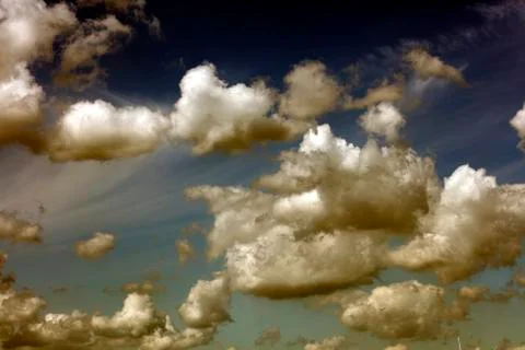 Stormy dark sky with clouds boost trip fifty megapixels prints Stock Photos
