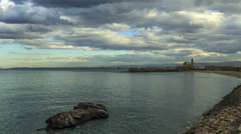Stormy day in Algiers in 4k timelapse Stock Footage 50869119