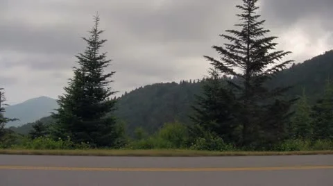 Stormy Day in the Appalachain Mountains Stock Footage 12656370