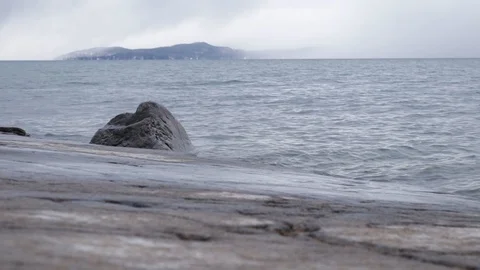 Stormy Lakeshore Video stock 102730304