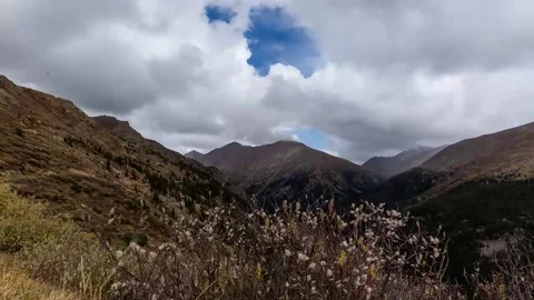 Stormy mountain Stock Footage 121172094