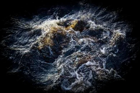 Stormy mountain river Stock Photos