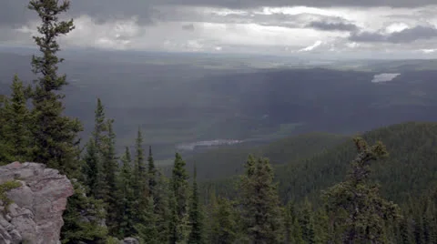 Stormy Mountain Weather Stock Footage 24694970