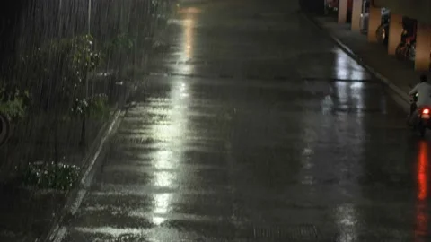 Stormy Night Stock Footage 160777891
