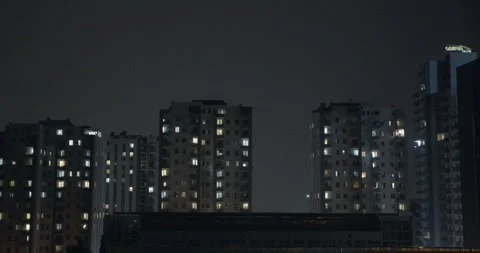 Stormy Night Stock Footage 262752533