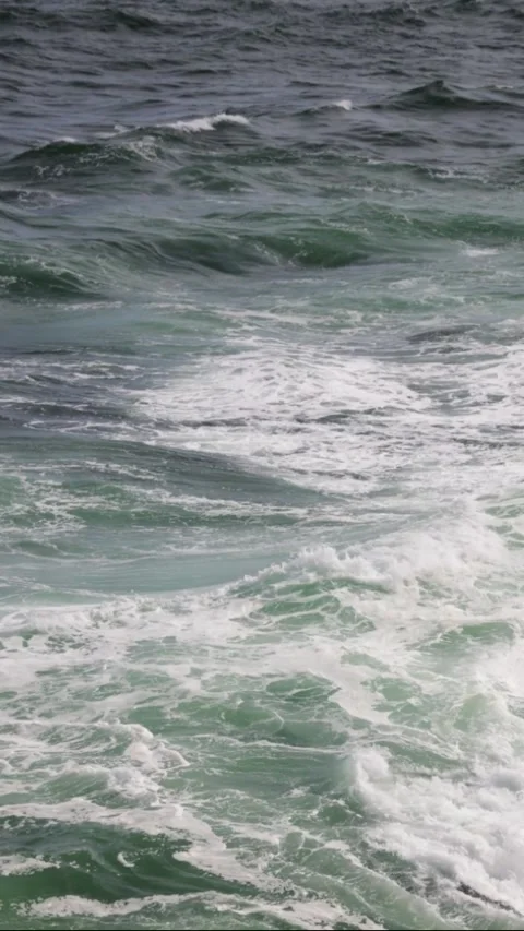 Stormy ocean close up. Seascape background Stock Footage 310838152