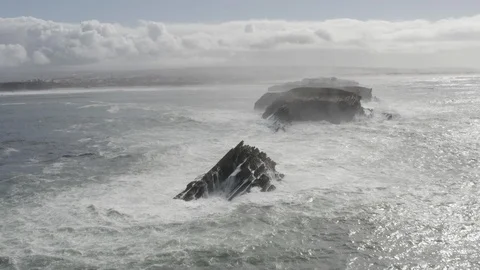 Stormy Ocean Stock Footage 123250144