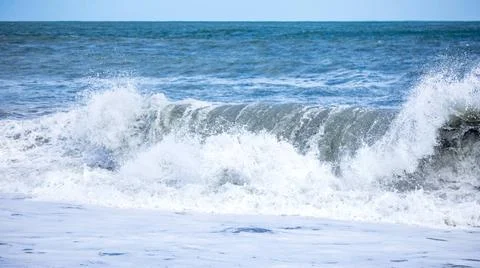 Stormy ocean scenery background An image of a stormy ocean scenery backgro... Stock Photos