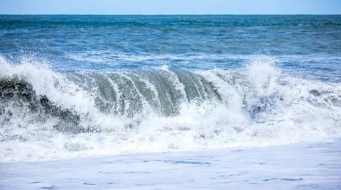 Stormy ocean scenery background An image of a stormy ocean scenery backgro... Stock Photos