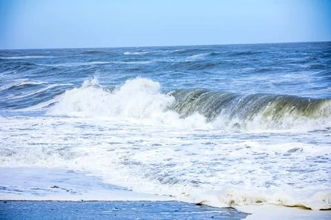 Stormy ocean scenery background An image of a stormy ocean scenery backgro... Stock Photos