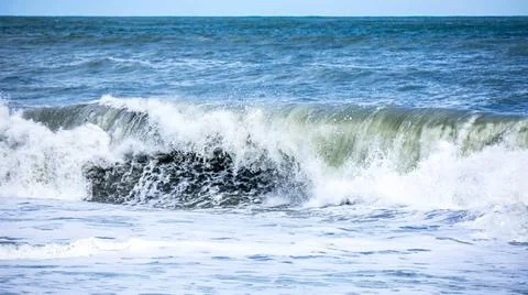 Stormy ocean scenery background An image of a stormy ocean scenery backgro... Stock Photos