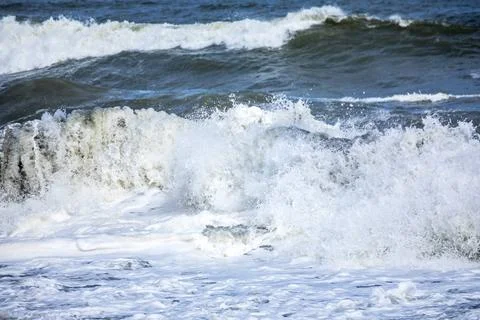 Stormy ocean scenery background An image of a stormy ocean scenery backgro... Stock Photos