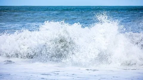Stormy ocean scenery background An image of a stormy ocean scenery backgro... Stock Photos